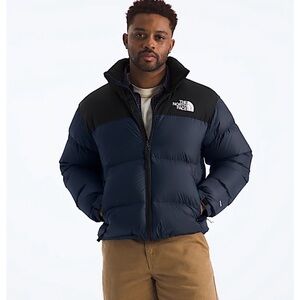 The North Face Men's 700 Black and Blue Puffer Jacket